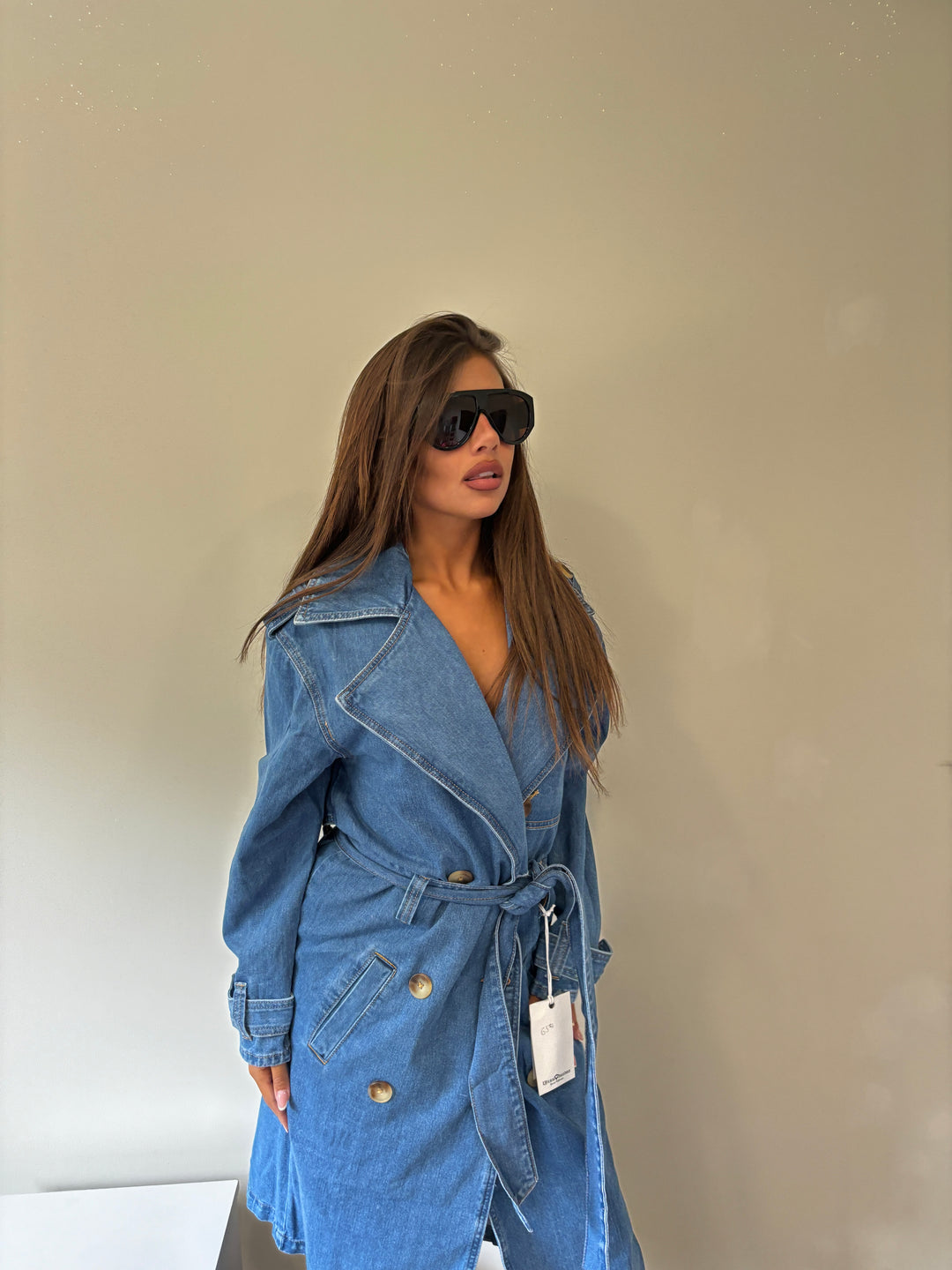 Trench in denim